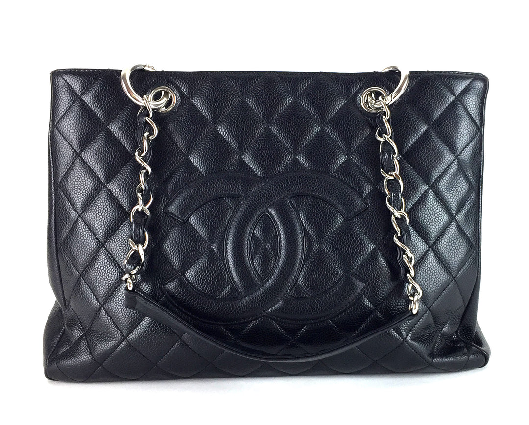 caviar leather grand shopping tote
