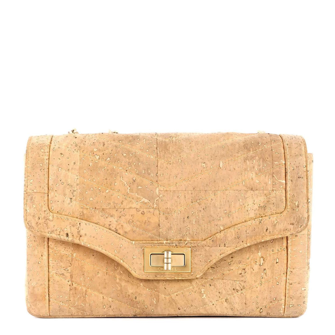 chevron cork mademoiselle lock limited edition bag