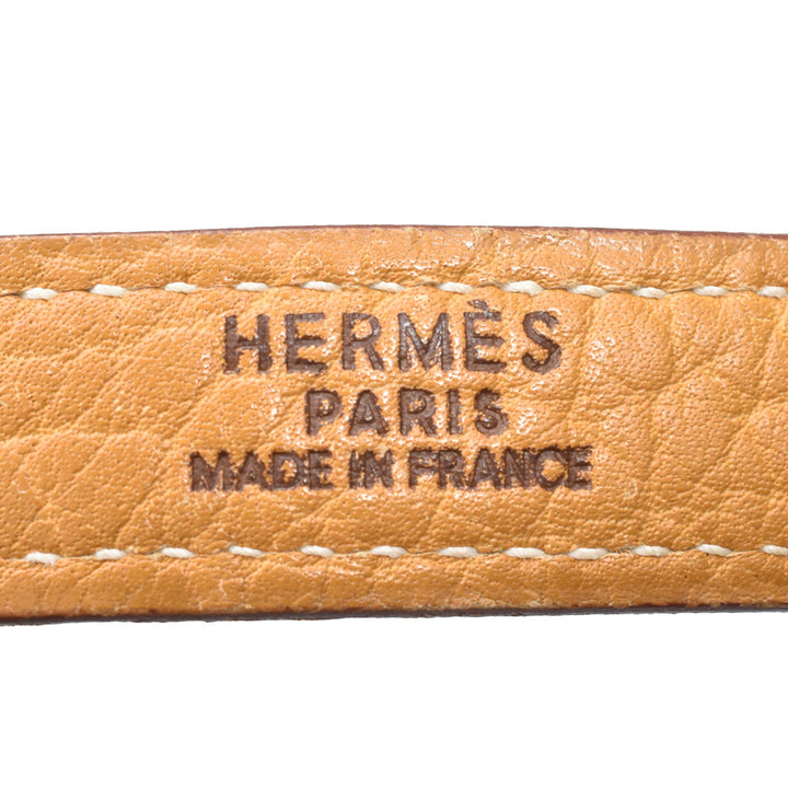 Tan Leather Bolide Bag With Shoulder Strap