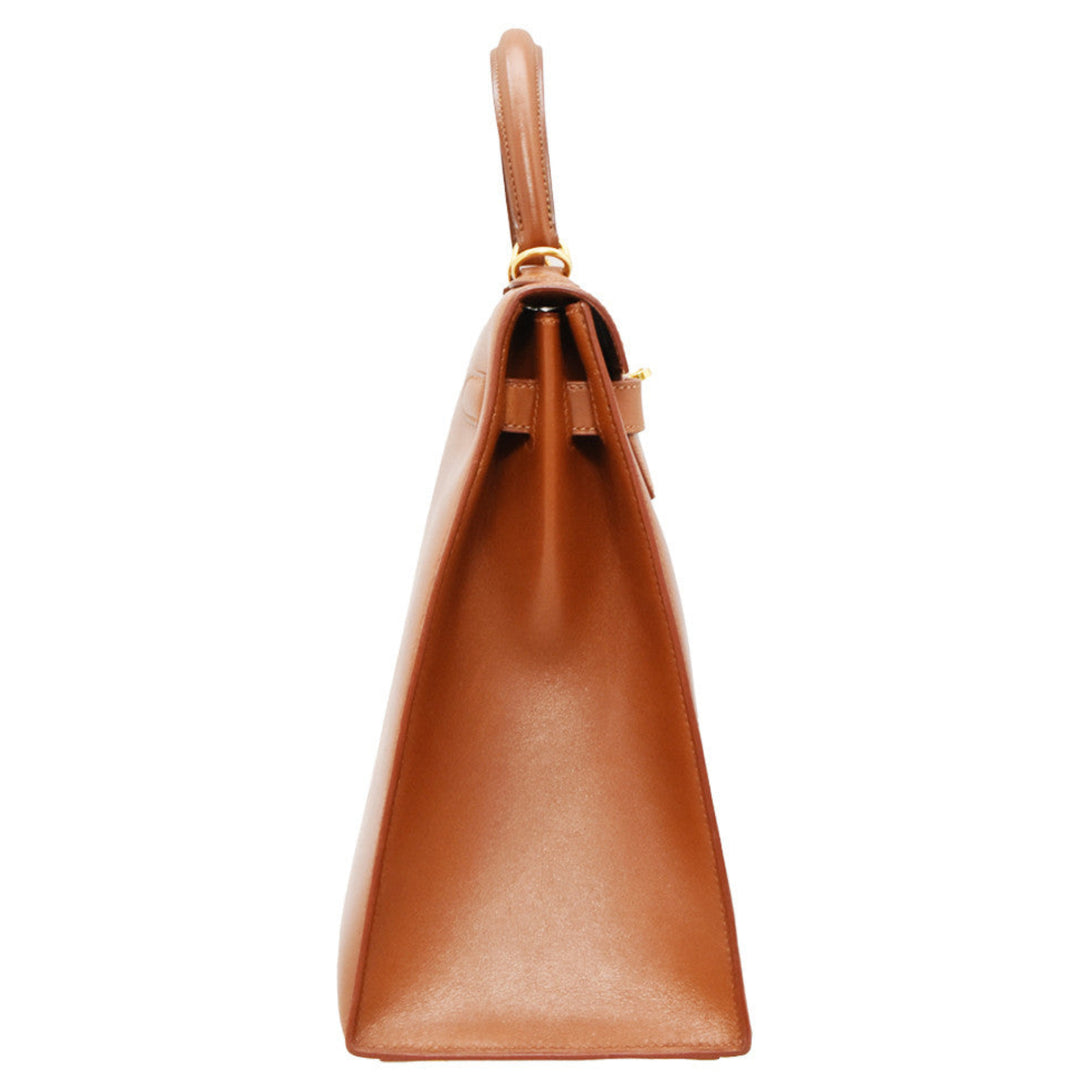 Kelly 35 Noisette Sellier Handbag