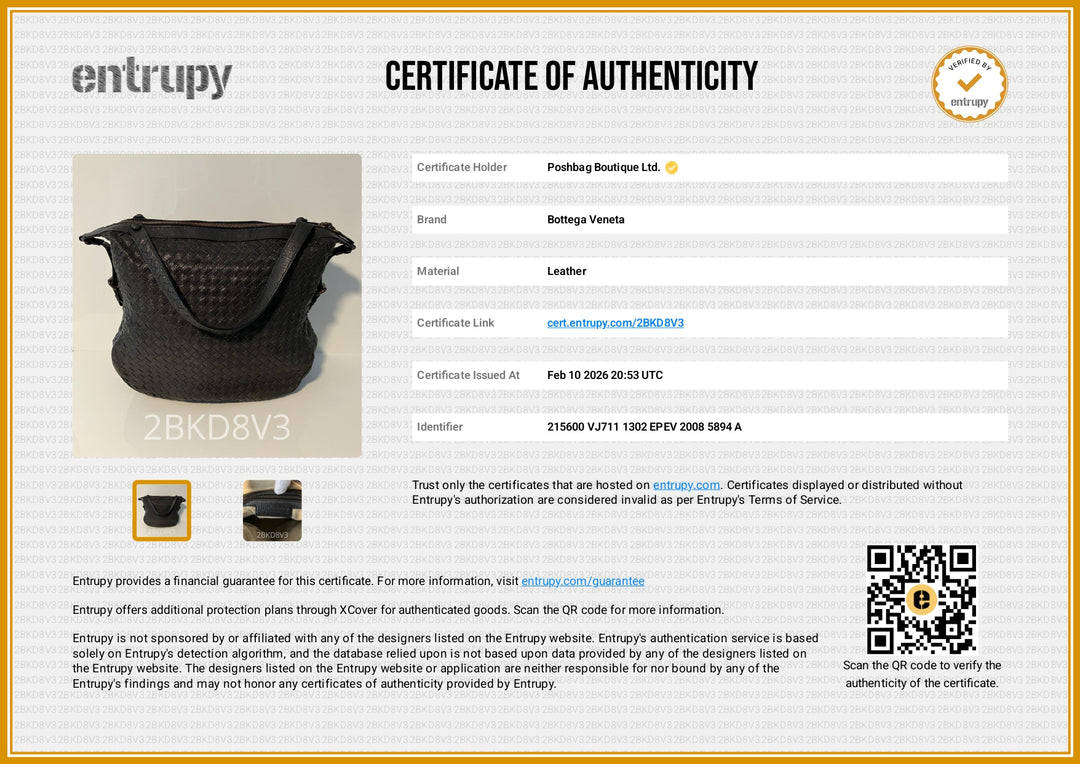 Zipped Intrecciato Nappa Leather Hobo Bag