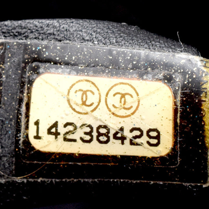 Medium Black Leather Cerf Handbag