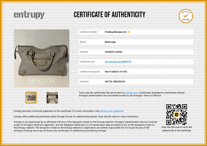 City Agneau Leather Bag