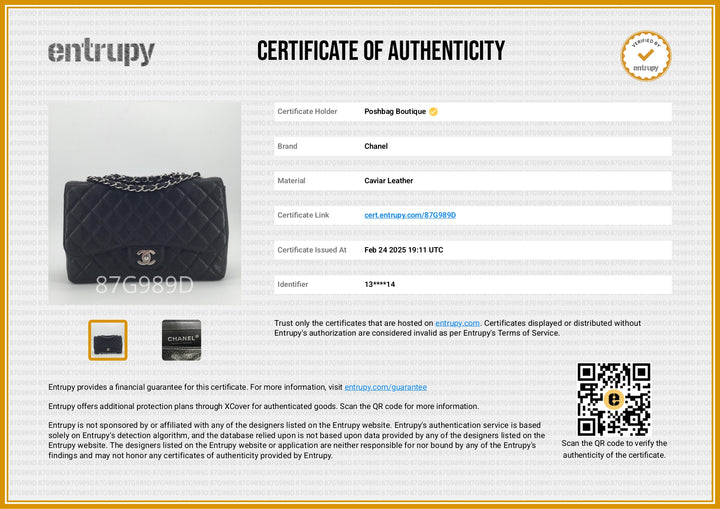 Jumbo Quilted Caviar Classic Flap Bag