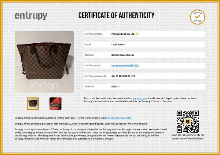 Neverfull MM Damier Ebene Canvas Bag