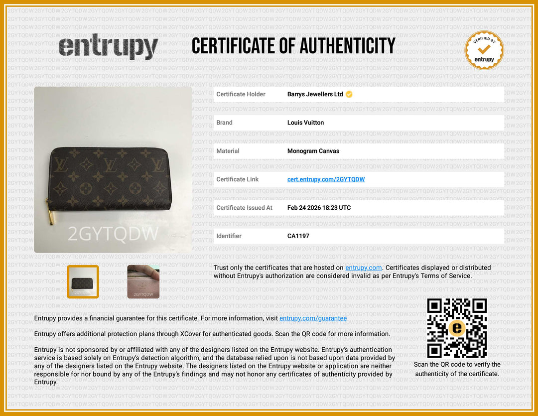 Monogram Zippy Wallet Pink Interior