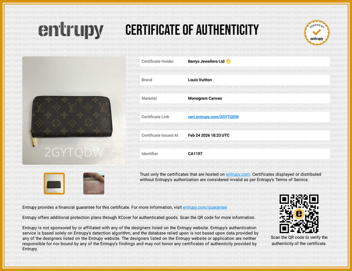 Monogram Zippy Wallet Pink Interior