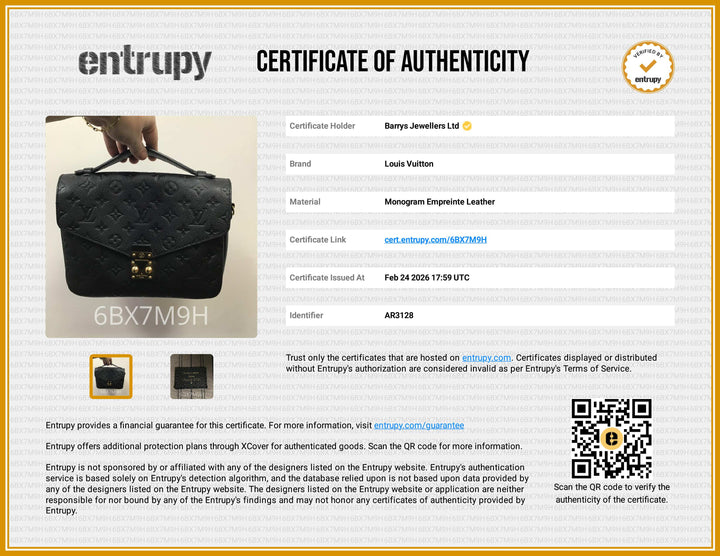 Black Empreinte Leather Pochette Métis