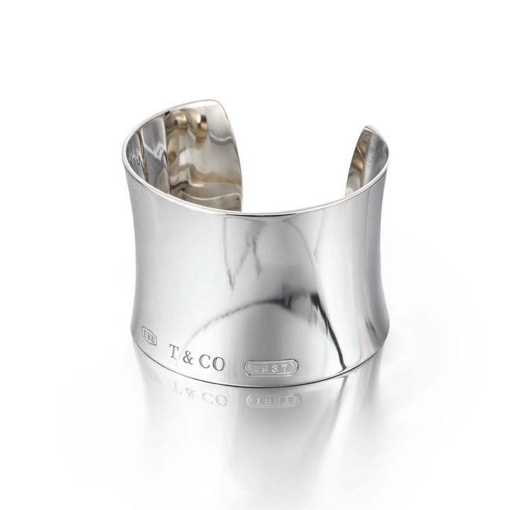 Tiffany & Co Wide 1837 Sterling Silver Cuff Bracelet