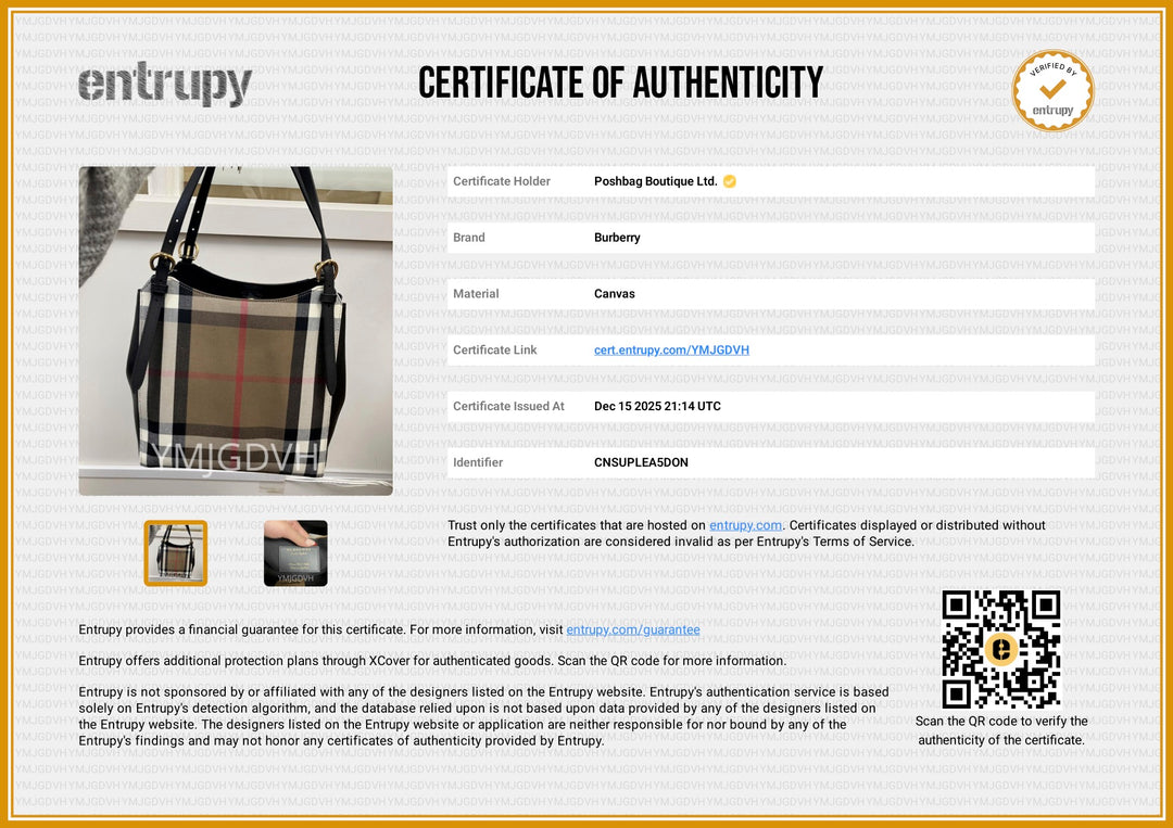 Canterbury Linen Check & Leather Tote