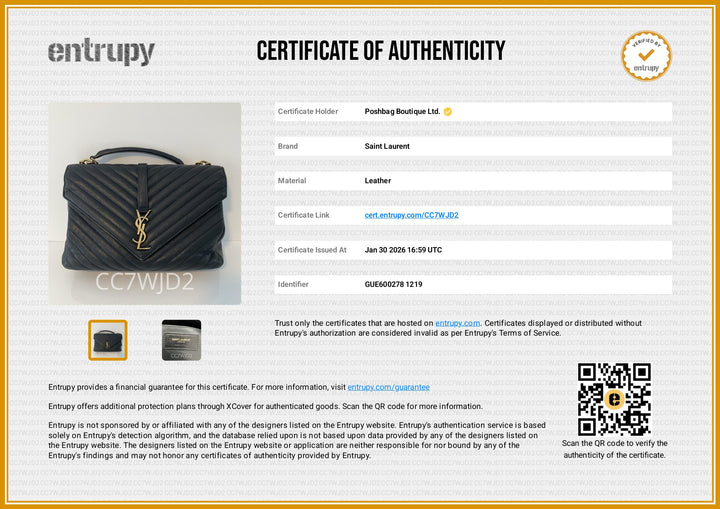 Classic Collège Large Metalassé Calfskin Leather Bag