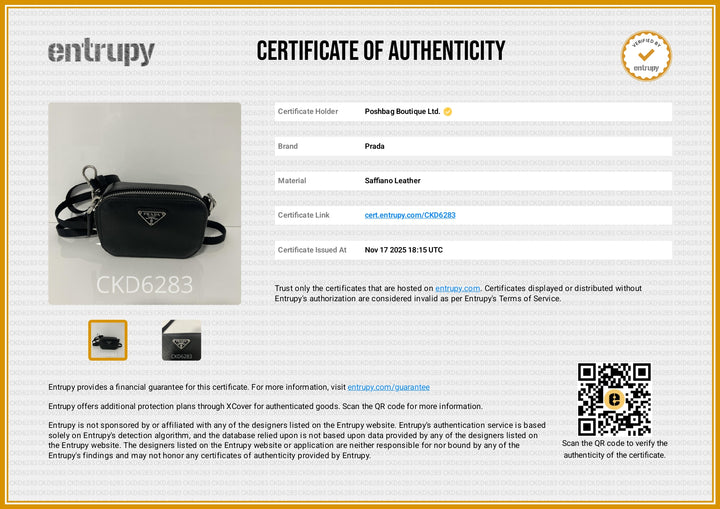 Saffiano Leather Mini Pouch