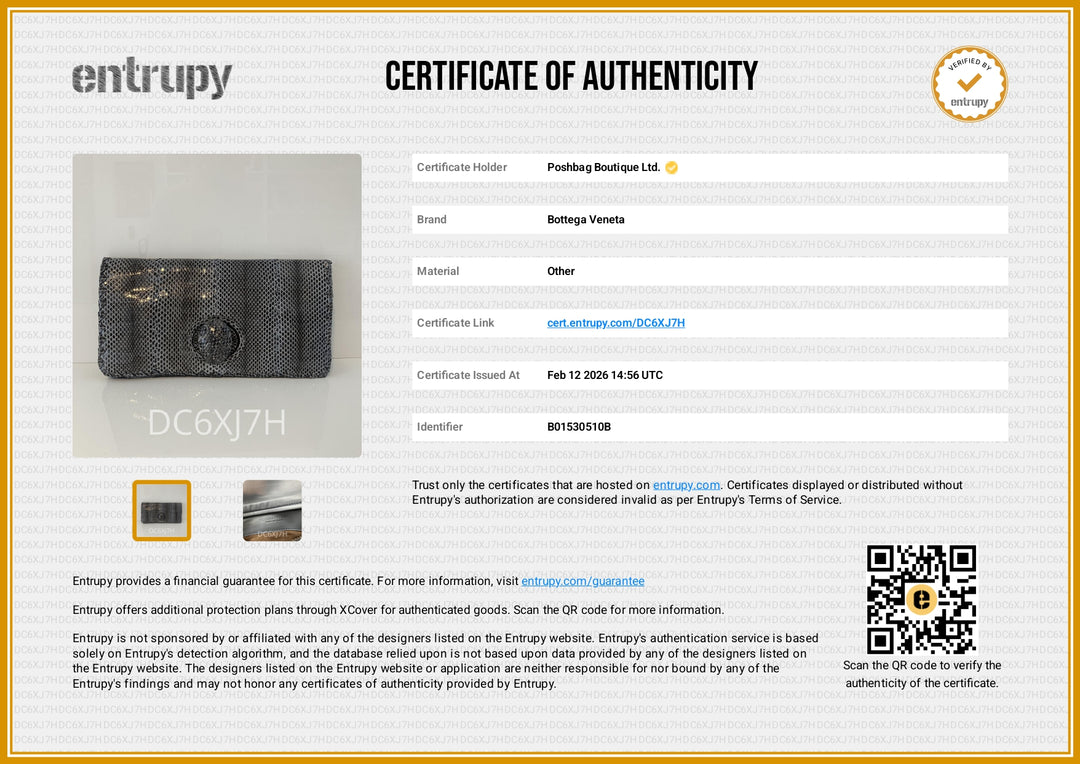 Bottega Veneta Intrecciato Exotic Leather Twist Lock Flap Clutch