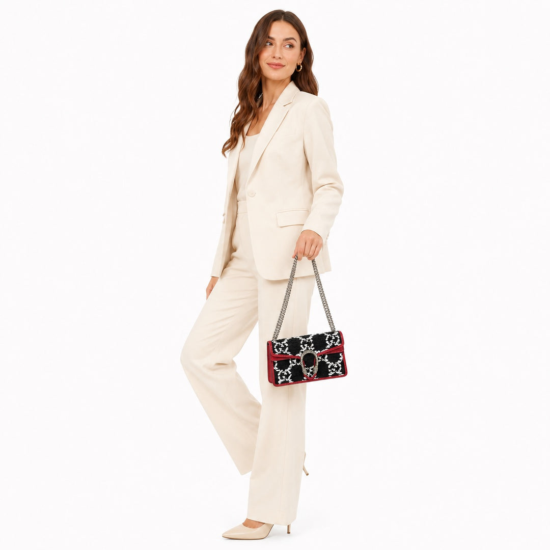Dionysus Super Mini Tweed Crossbody Bag