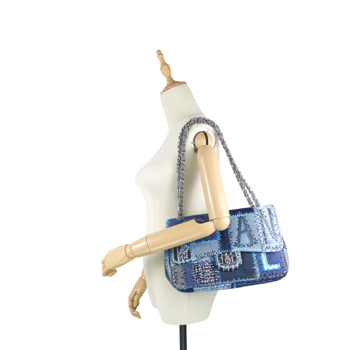 Denim Patchwork Limited Edition Jumbo Flap Bag