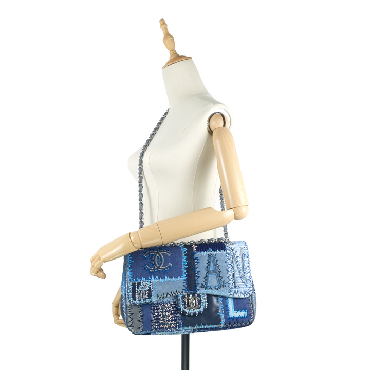 Denim Patchwork Limited Edition Jumbo Flap Bag