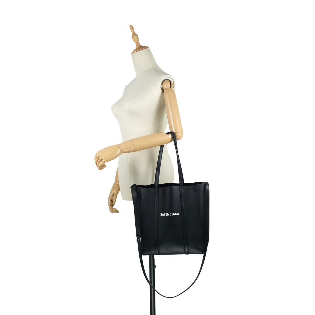 Small Everyday Calfskin Leather Tote Bag