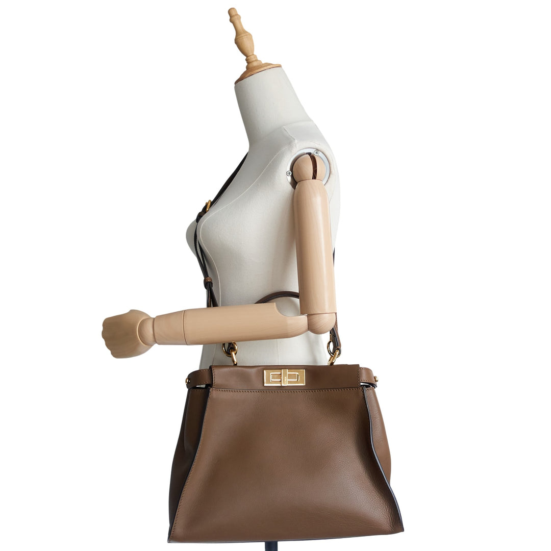 Peekaboo Medium Calfskin Leather Bag