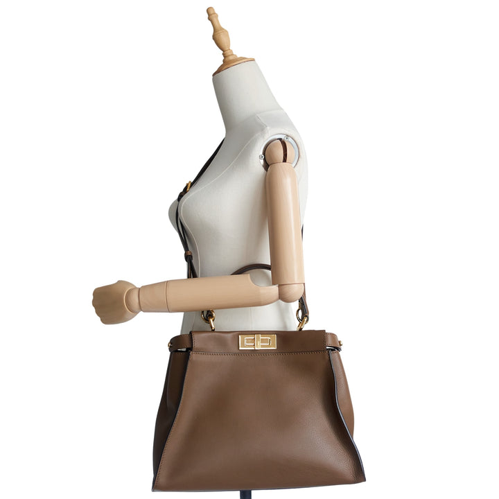 Peekaboo Medium Calfskin Leather Bag