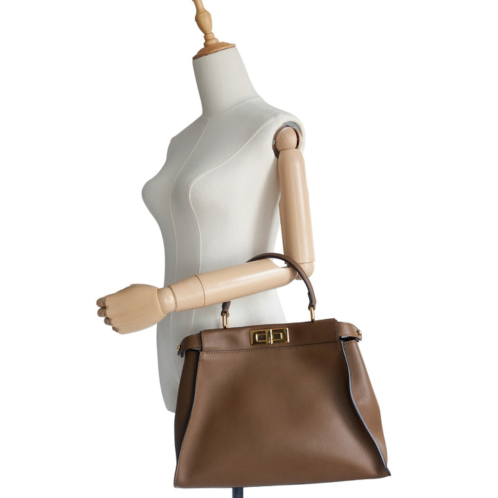 Peekaboo Medium Calfskin Leather Bag