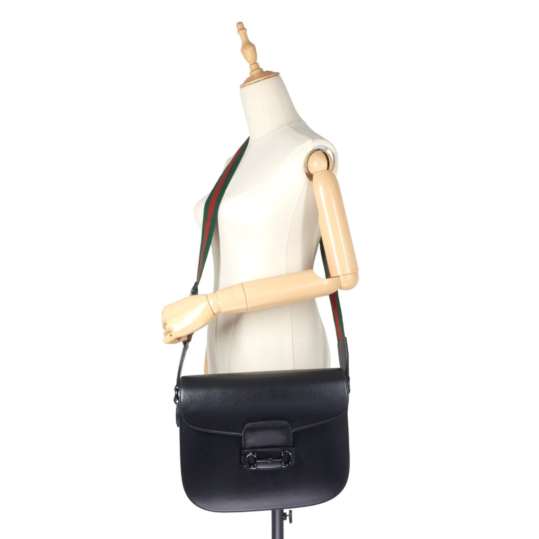 Horsebit 1955 Monochrome Azalea Leather Bag