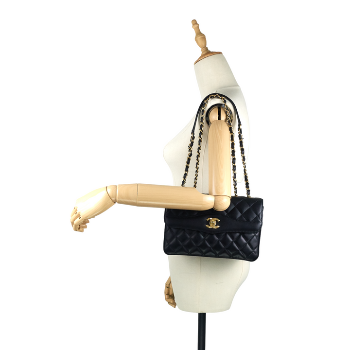 Coco Vintage Quilted Lambskin Leather Flap Bag
