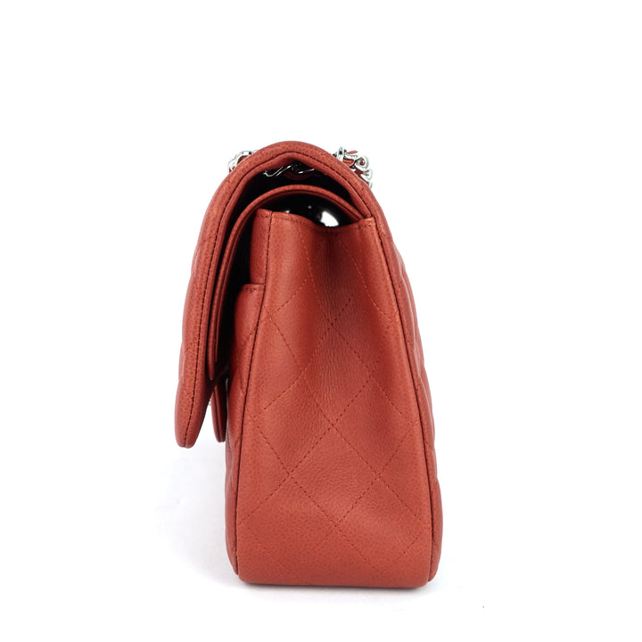 Jumbo Classic Caviar Leather Double Flap Bag