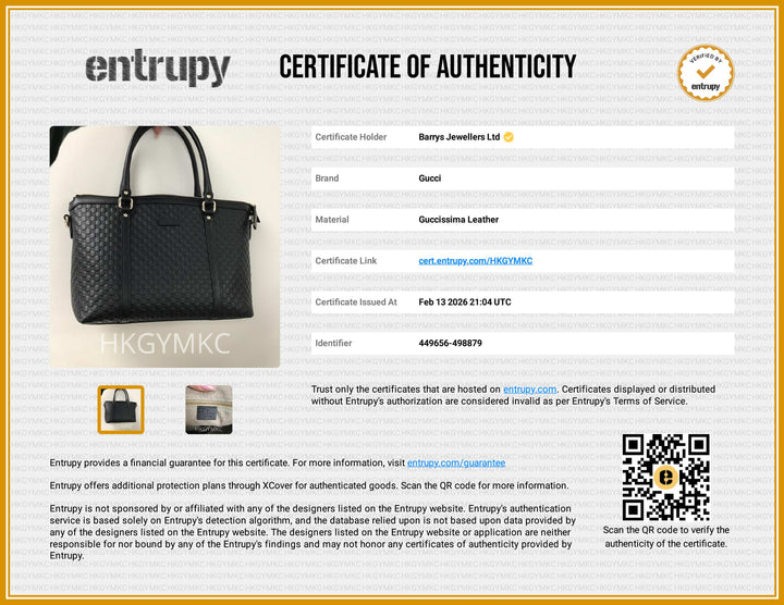 Microguccisima Margeaux Black Leather Bag