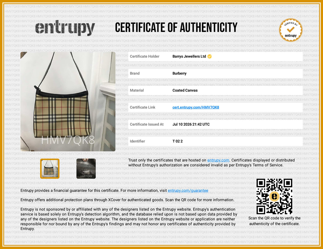 Burberry Nova Check Canvas Shoulder Bag