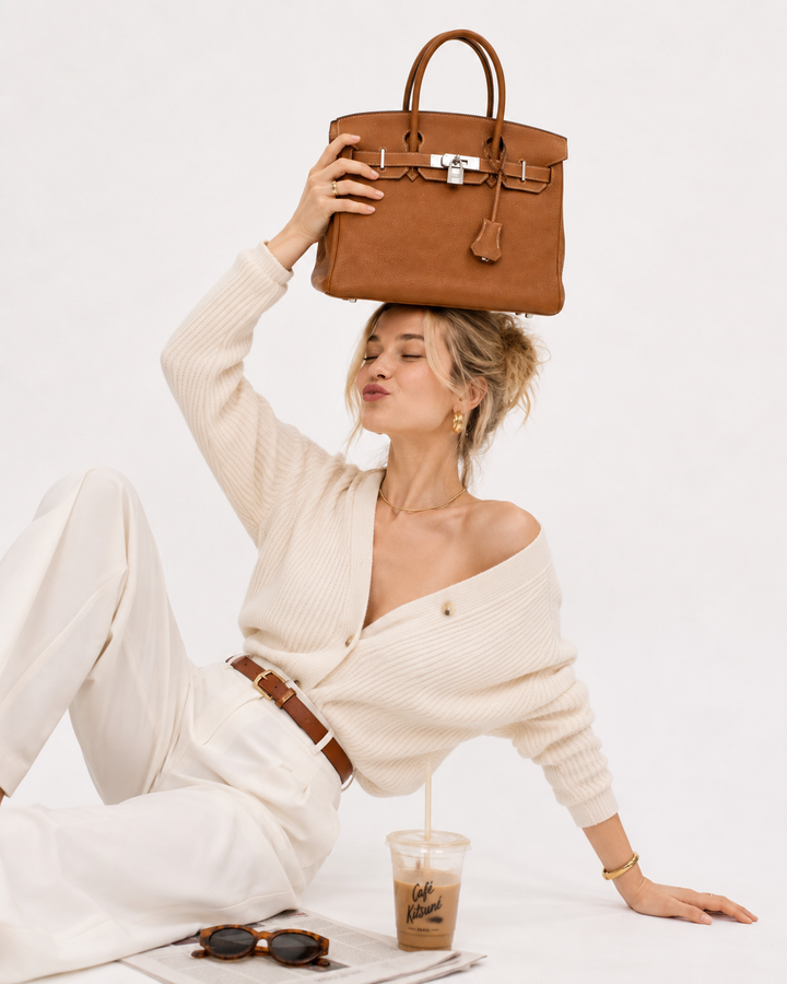 Gold Birkin 30 in Togo Leather With Palladium Hardware