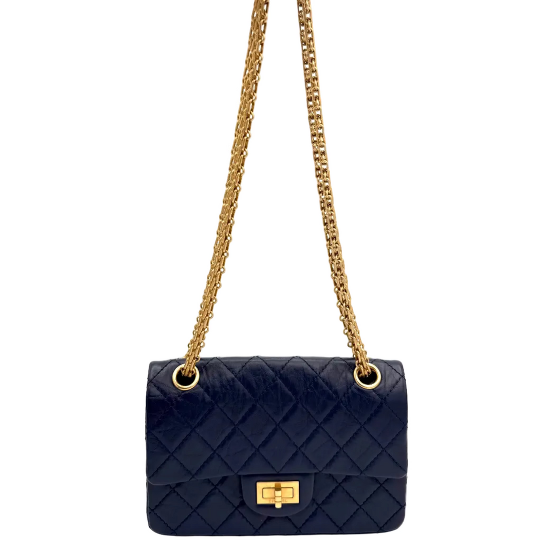 2.55 Reissue Mini Aged Calfskin Quilted Leather Bag
