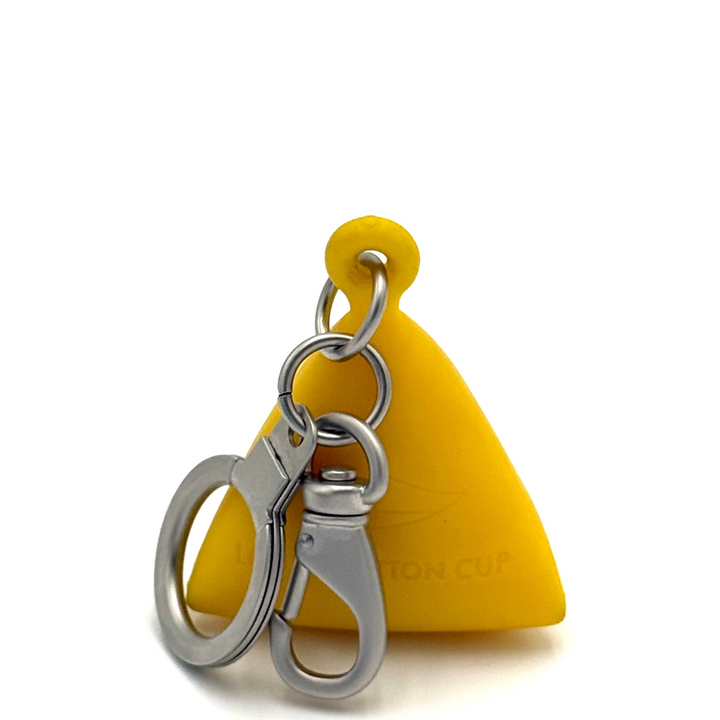 Yellow America's Cup Keychain Bag Charm