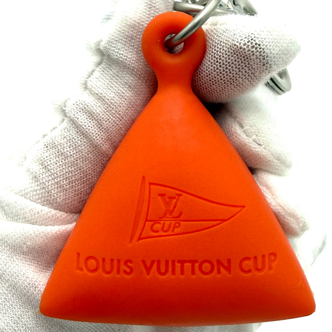 Orange America's Cup Keychain Bag Charm