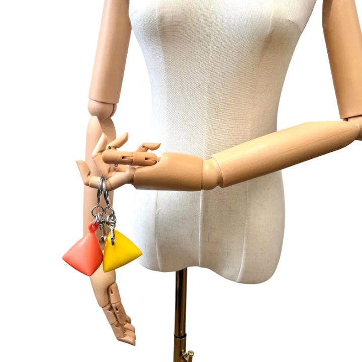 Yellow America's Cup Keychain Bag Charm