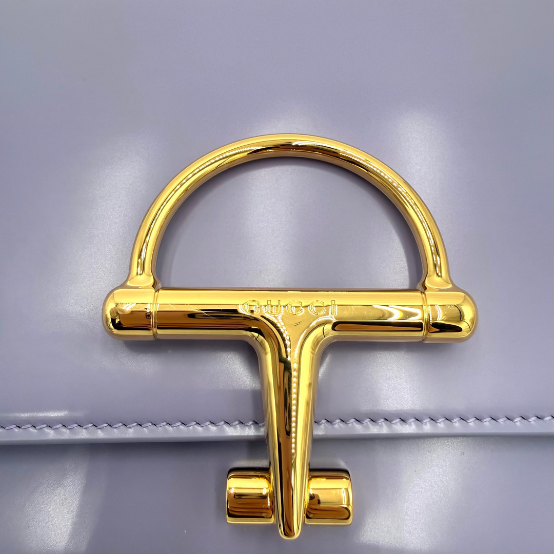 Sienna Lavender Patent Shoulder Bag