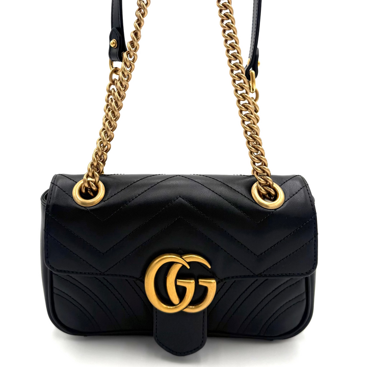 Marmont Black Leather Bag