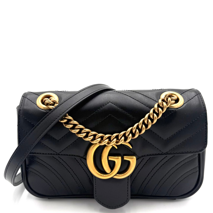 Marmont Black Leather Bag