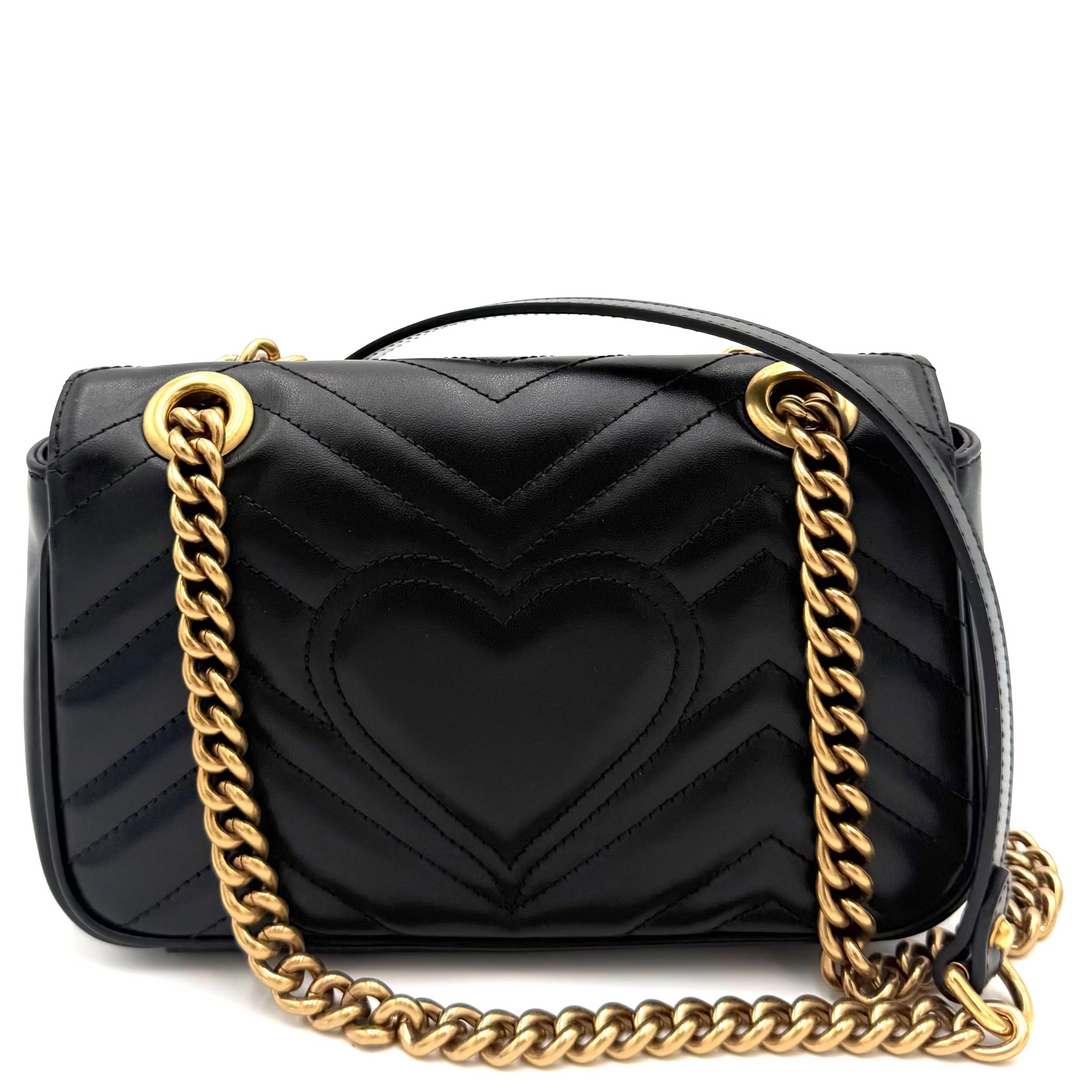 Marmont Black Leather Bag