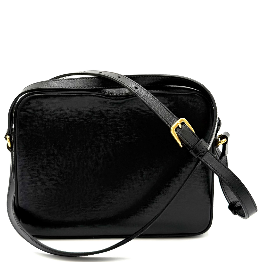 Horsebit 1955 Small Textured Calfskin Leather Shoulder Bag