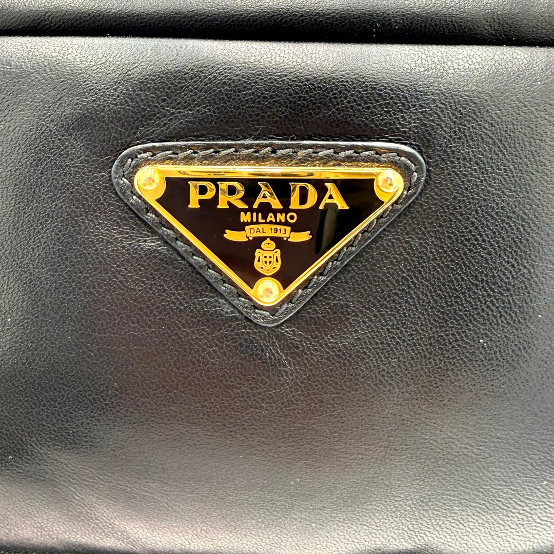 Nappa Bomber Nero Clutch Bag