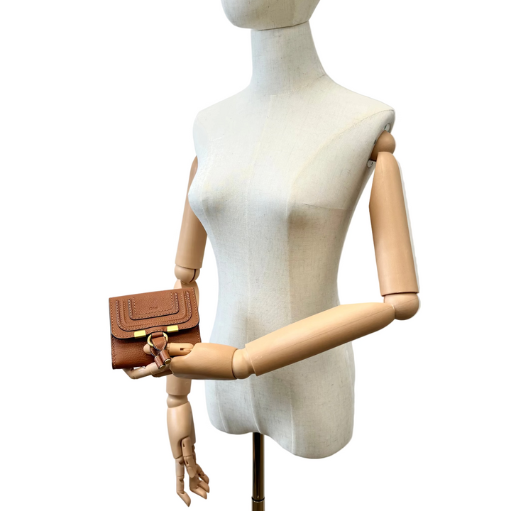 Marcie Tri-Fold Tan Leather Wallet