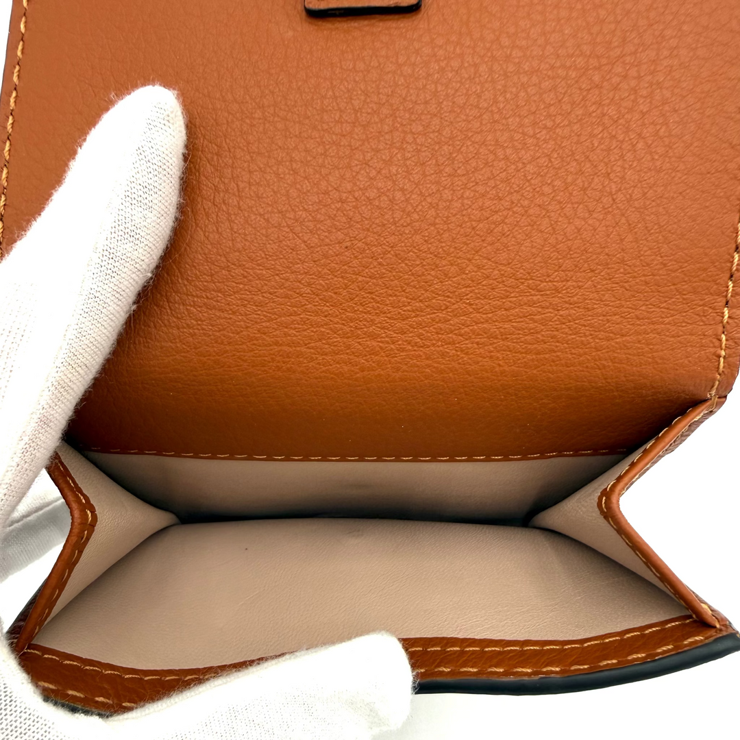 Marcie Tri-Fold Tan Leather Wallet
