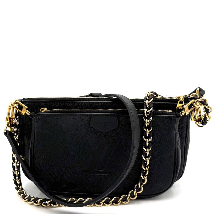 Monogram Empreinte Multi Pochette in Black Leather
