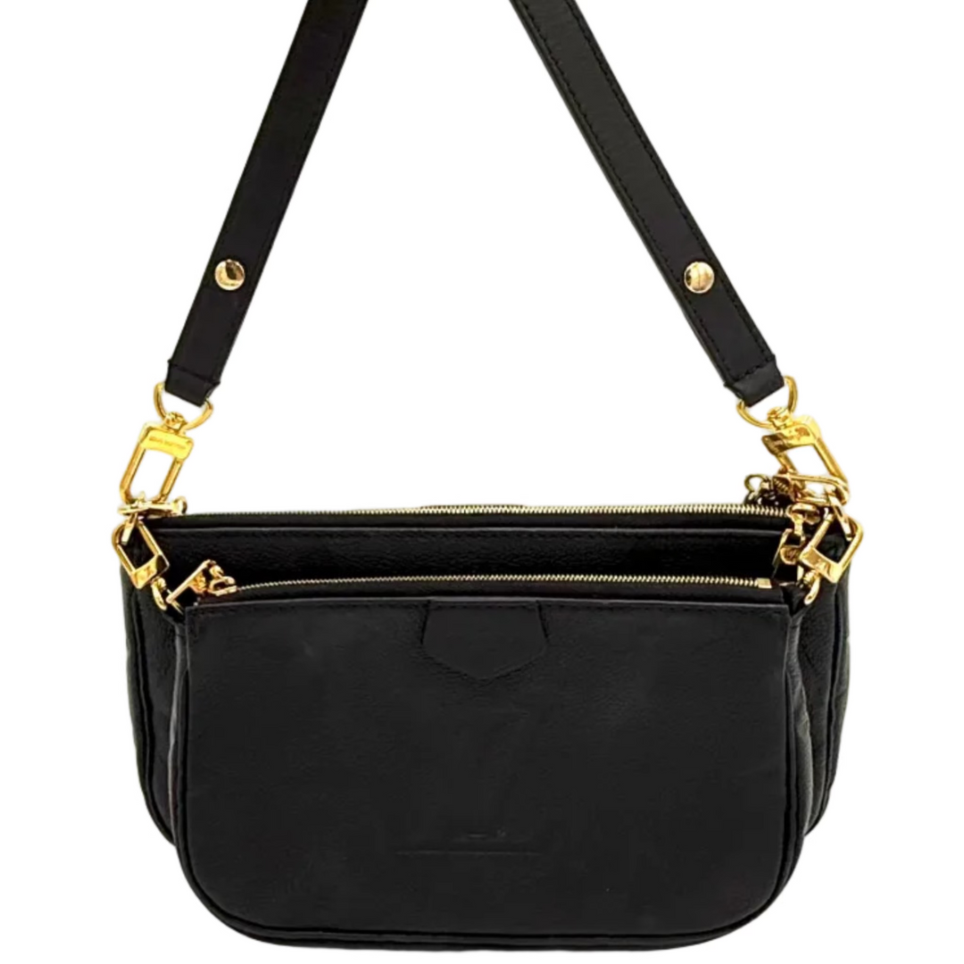 Monogram Empreinte Multi Pochette in Black Leather