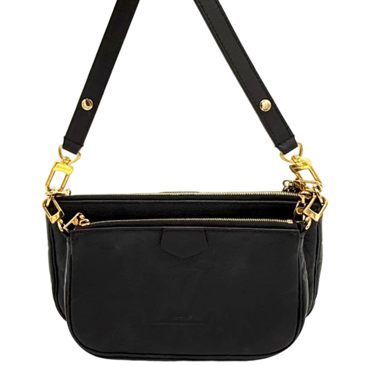 Monogram Empreinte Multi Pochette in Black Leather