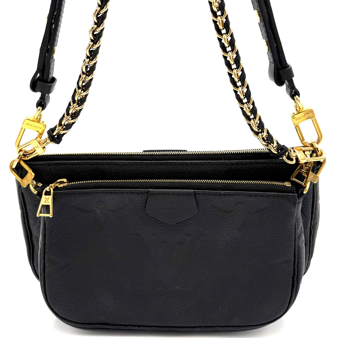 Monogram Empreinte Multi Pochette in Black Leather