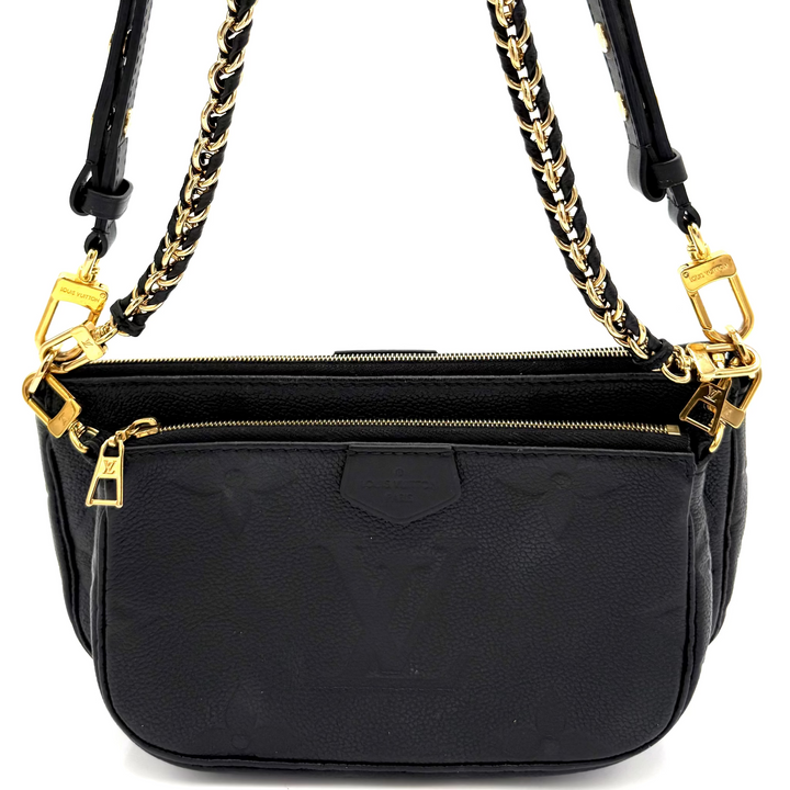 Monogram Empreinte Multi Pochette in Black Leather