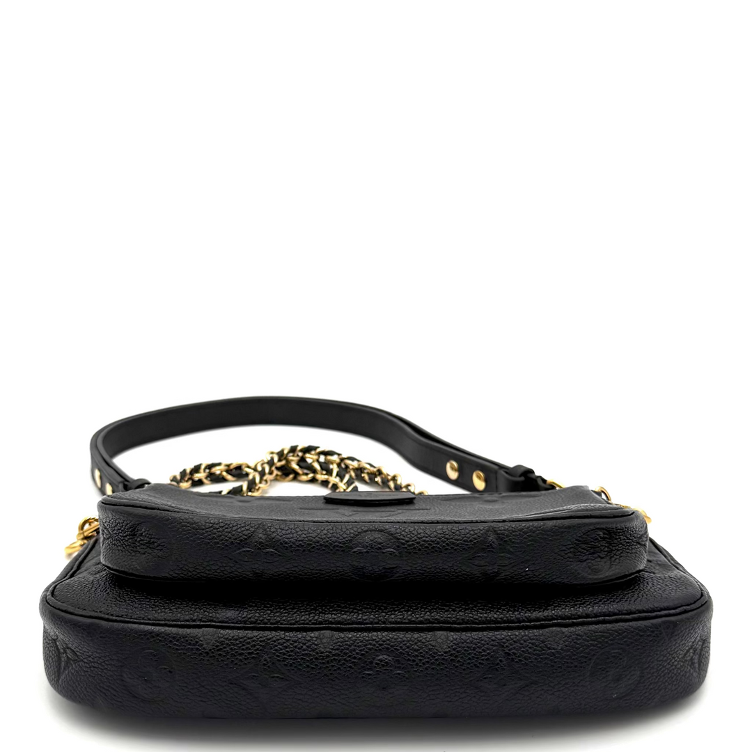 Monogram Empreinte Multi Pochette in Black Leather