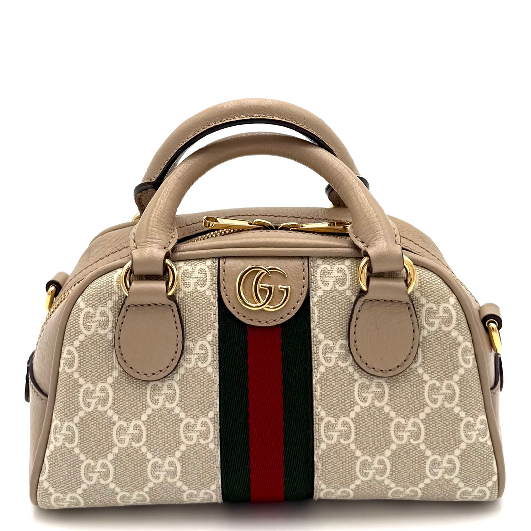 Ophidia Mini Top Handle Bowler Bag