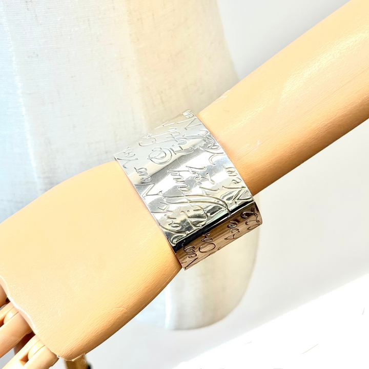 Tiffany & Co Wide New York Sterling Silver Cuff Bracelet
